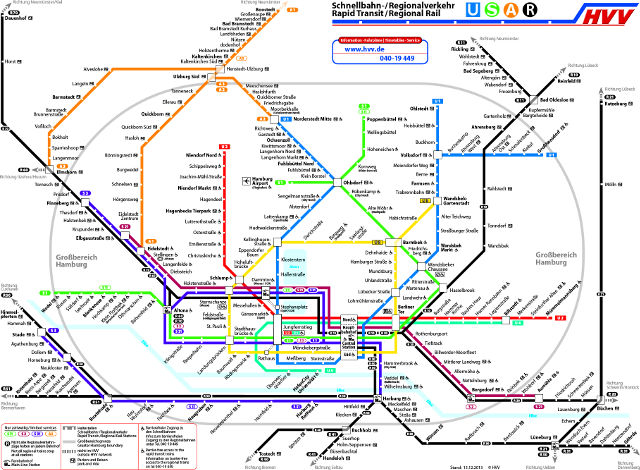 Map of Local Train System